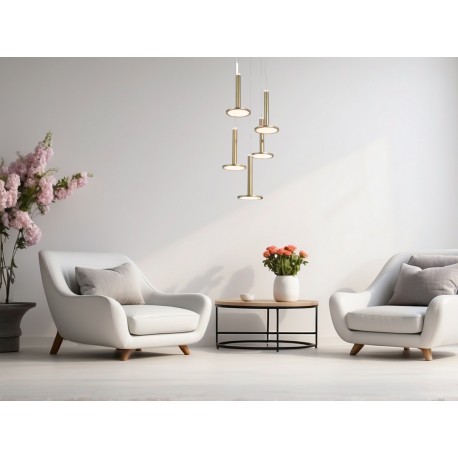 Luces Exclusivas ESQUEL Wisząca LED 53W 1967lm 3000K złoty LE41992