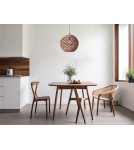 Boho pendant lamps - Luces Exclusivas PARANA Pendant 1xE27 LED natural/black LE42135 - product 3