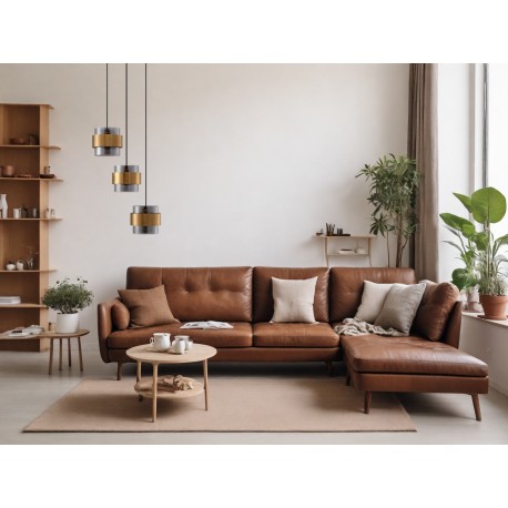 Luces Exclusivas VIEJA Wisząca Nowoczesna złoty i odcienie złota 3xΕ27 max 12W LE42624