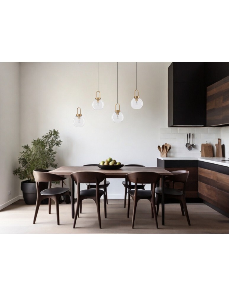 Pendant lamps - Luces Exclusivas BANES Pendant Modern gold and gold shades 4xΕ27 max 12W LE42654 - product kolory-swiatla.pl 7