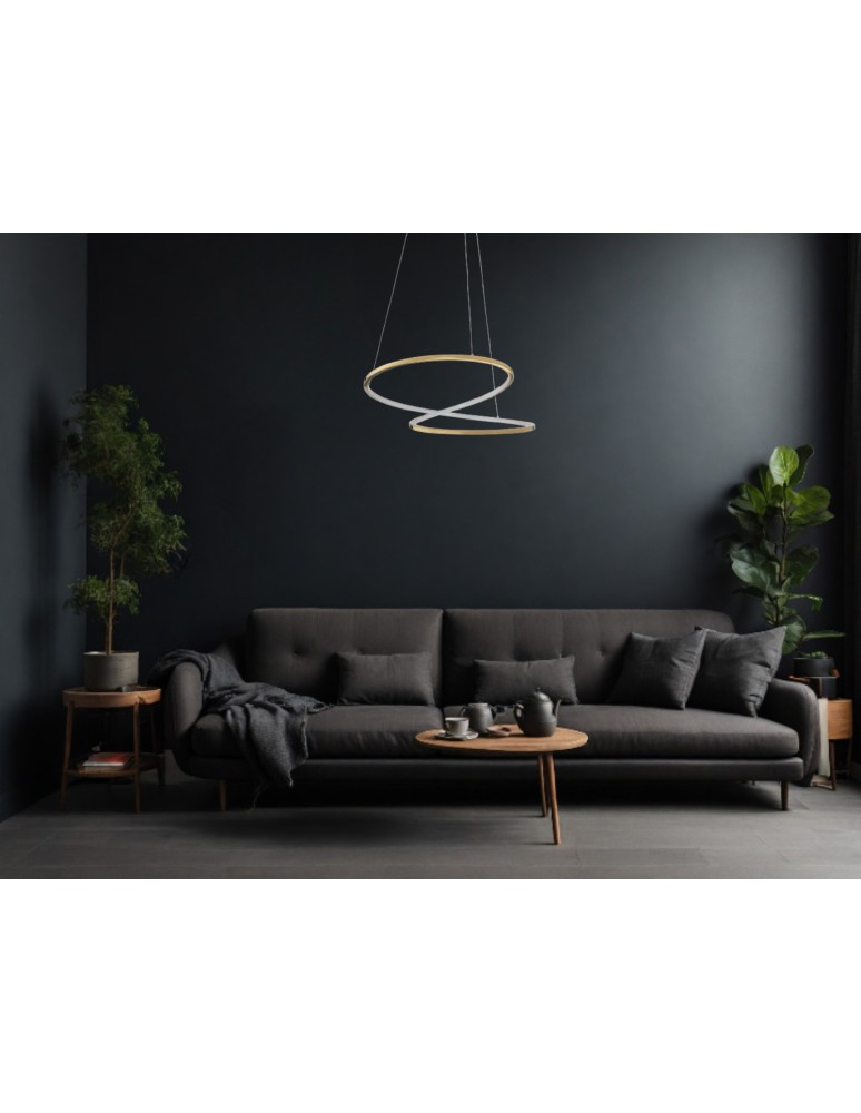 Luces Exclusivas CELAYA Wisząca Nowoczesna złoty i odcienie złota 1xLED max 40W 3000K LE42761