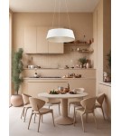 Lampy wiszące - Luces Exclusivas CANCUN Wisząca Nowoczesna biały 1xLED max 40W 3000K LE42801 - produkt 3