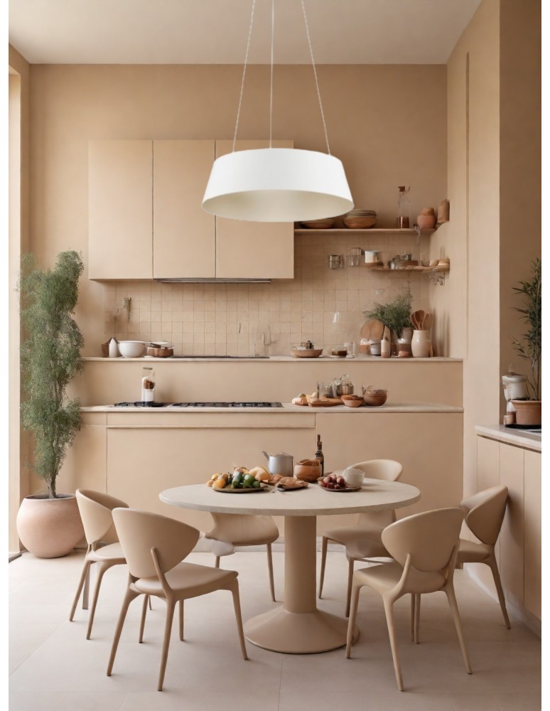 Lampy wiszące - Luces Exclusivas CANCUN Wisząca Nowoczesna biały 1xLED max 40W 3000K LE42801 - produkt kolory-swiatla.pl 3