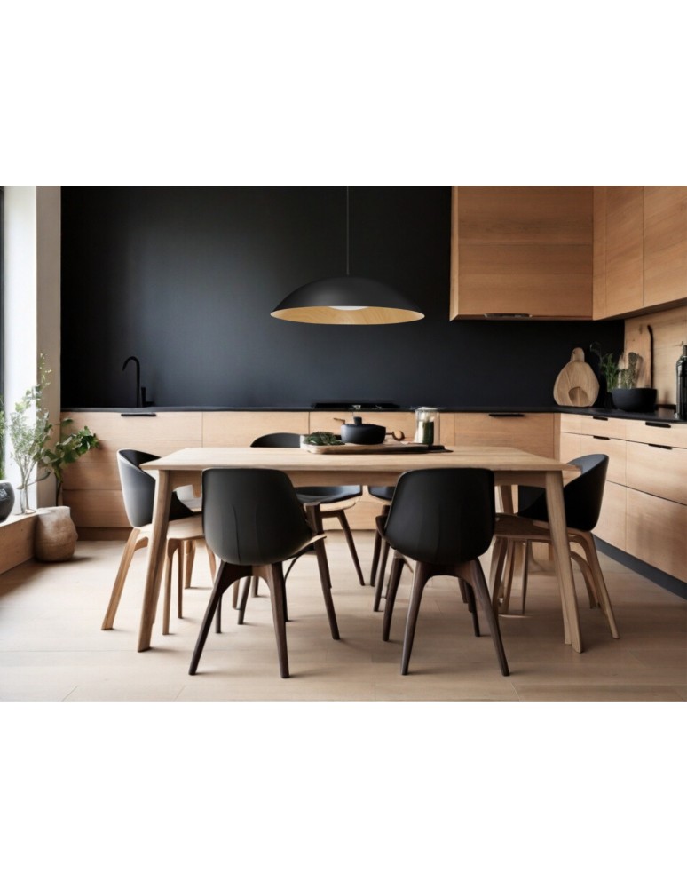 Pendant lamps - Luces Exclusivas VALLES Pendant Modern Black 1xLED max 47W 3000K LE42806 - product kolory-swiatla.pl 3
