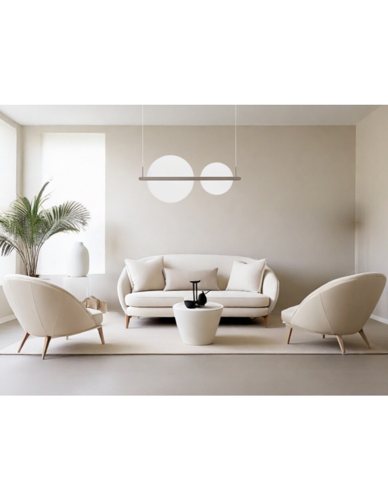 Pendant lamps - Luces Exclusivas TONALA Pendant Modern brown and shades of brown 1xLED max 42W 3000K LE42825 - product kolory-swiatla.pl 3