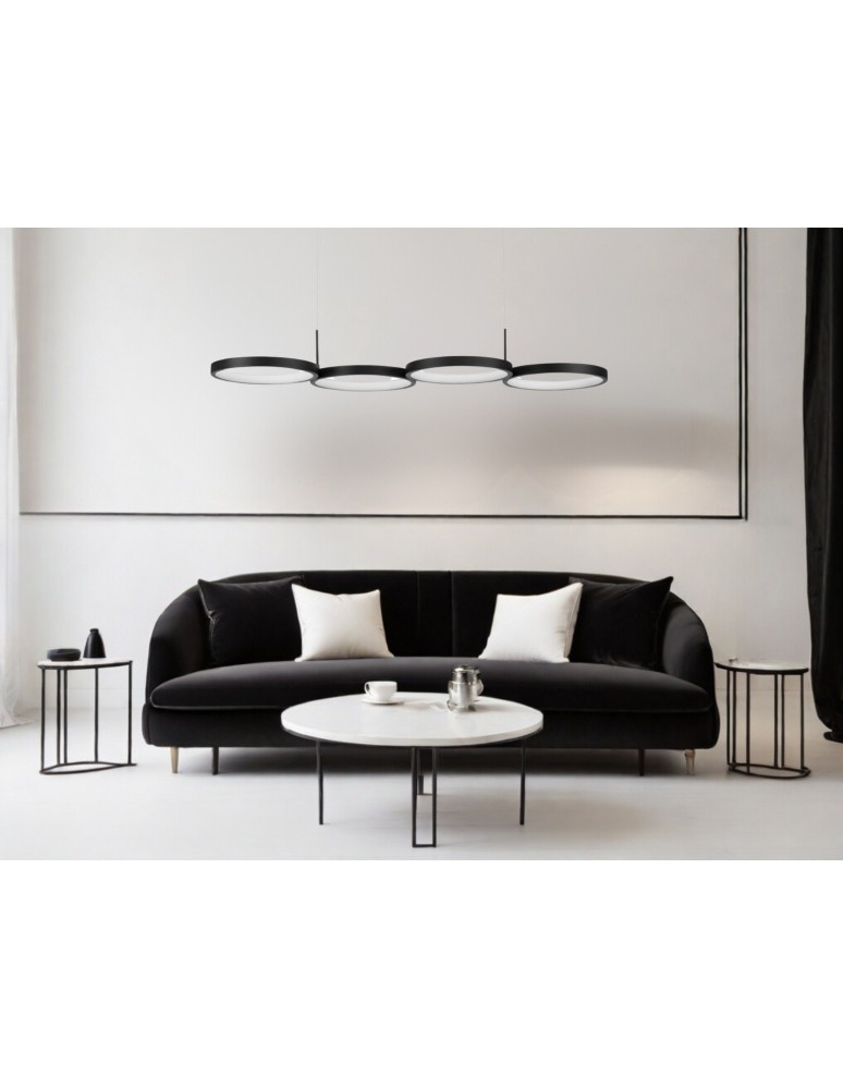 Pendant lamps - Luces Exclusivas GARCIA Pendant Modern Black 1xLED max 41W 3000K LE42829 - product kolory-swiatla.pl 5