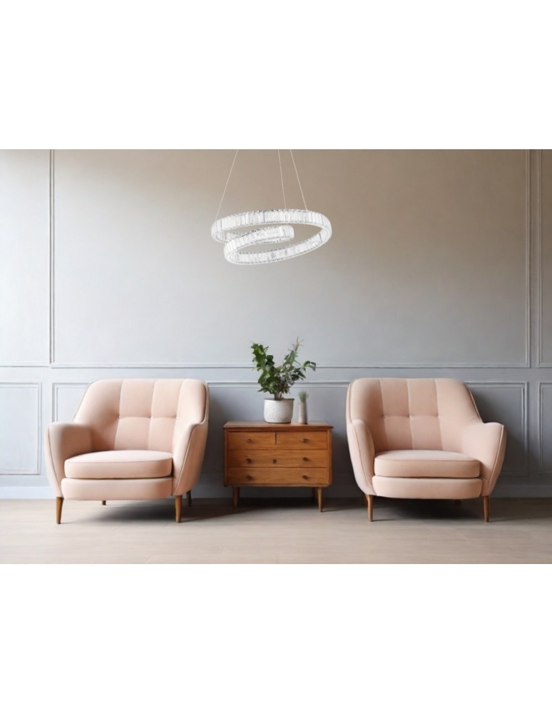 Lampy wiszące - Luces Exclusivas SINALOA Wisząca Nowoczesna srebrny i odcienie srebra 1xLED max 50W 3500K LE42924 - produkt kolory-swiatla.pl 3