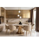 Single pendant lamps - Luces Exclusivas AGRO Pendant Modern Gold and Gold Shades 1xE27 max 12W LE43222 - product 3