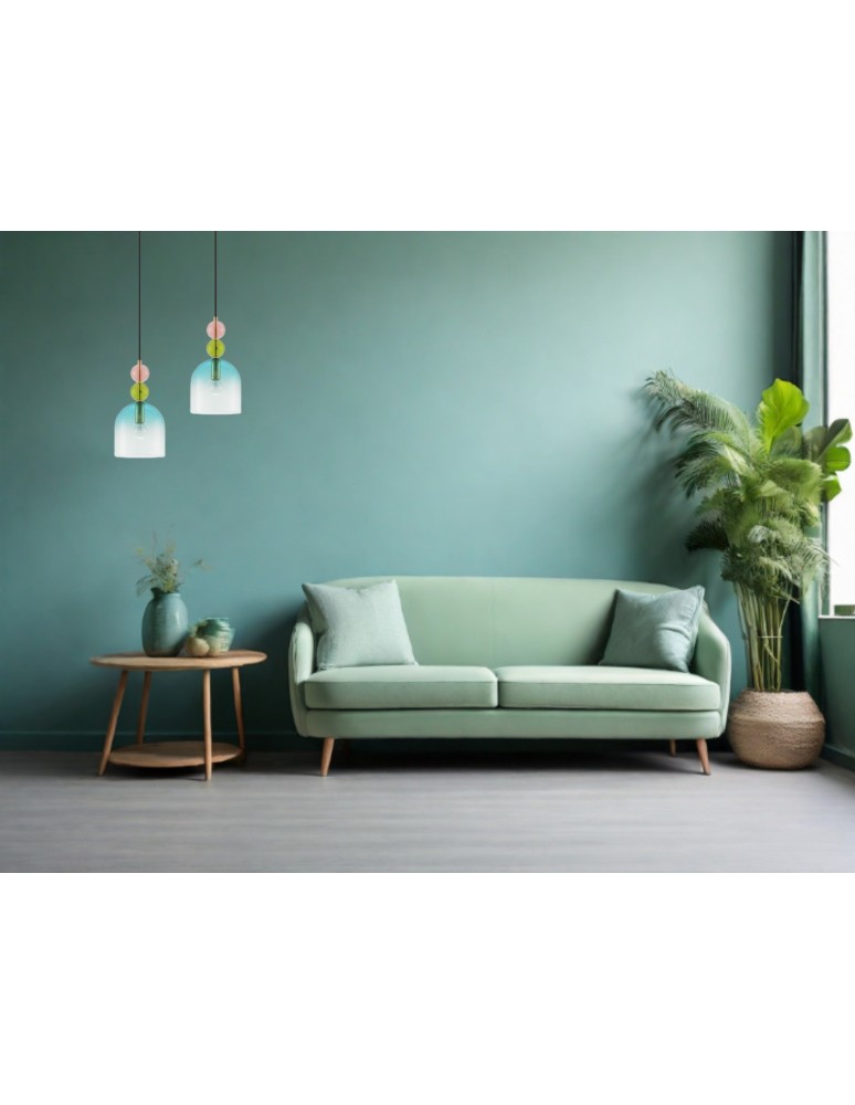 Lampy wiszące - Luces Exclusivas BALAM Wisząca Nowoczesna złoty i odcienie złota 1xE14 max 5W LE43396 - produkt kolory-swiatla.pl 4