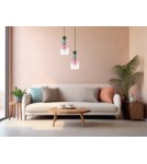 Pendant lamps - Luces Exclusivas BALAM Pendant Modern gold and gold shades 1xE14 max 5W LE43397 - product 4