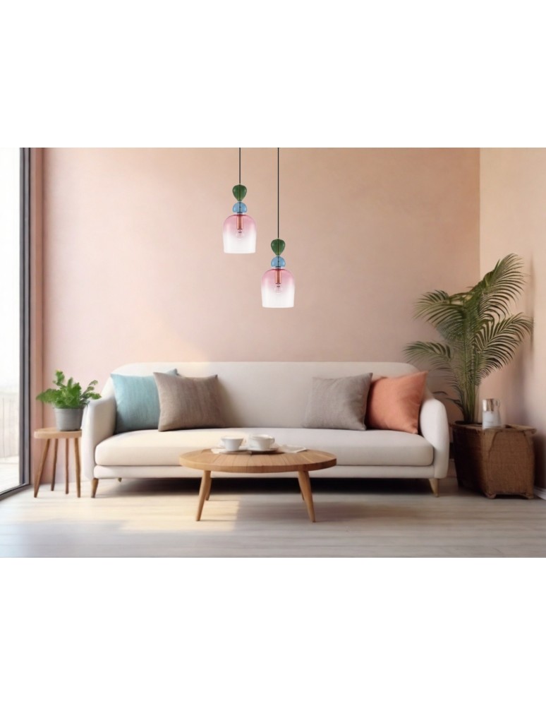 Pendant lamps - Luces Exclusivas BALAM Pendant Modern gold and gold shades 1xE14 max 5W LE43397 - product kolory-swiatla.pl 4