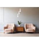 Pendant lamps - Luces Exclusivas MOCA Pendant Modern silver and silver shades 1xLED max 23W 3000K LE43466 - product 4