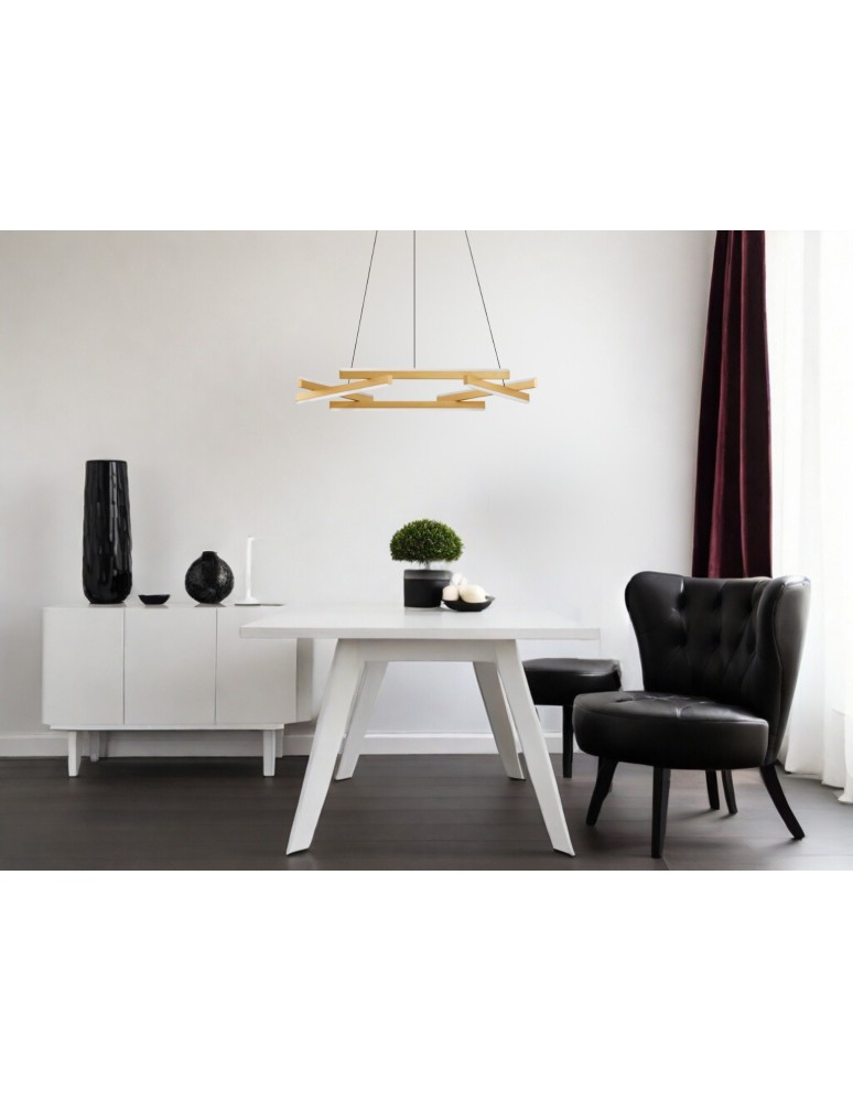 Lampy wiszące - Luces Exclusivas BALTA Wisząca Nowoczesna złoty i odcienie złota 1xLED max 38W 3000K LE43529 - produkt kolory-swiatla.pl 3