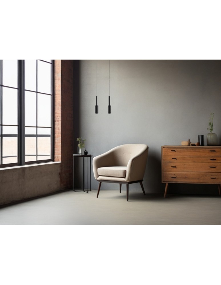 Pendant lamps - Luces Exclusivas BAHAMA Pendant Modern Black 1xLED max 14W 3000K LE43624 - product kolory-swiatla.pl 4