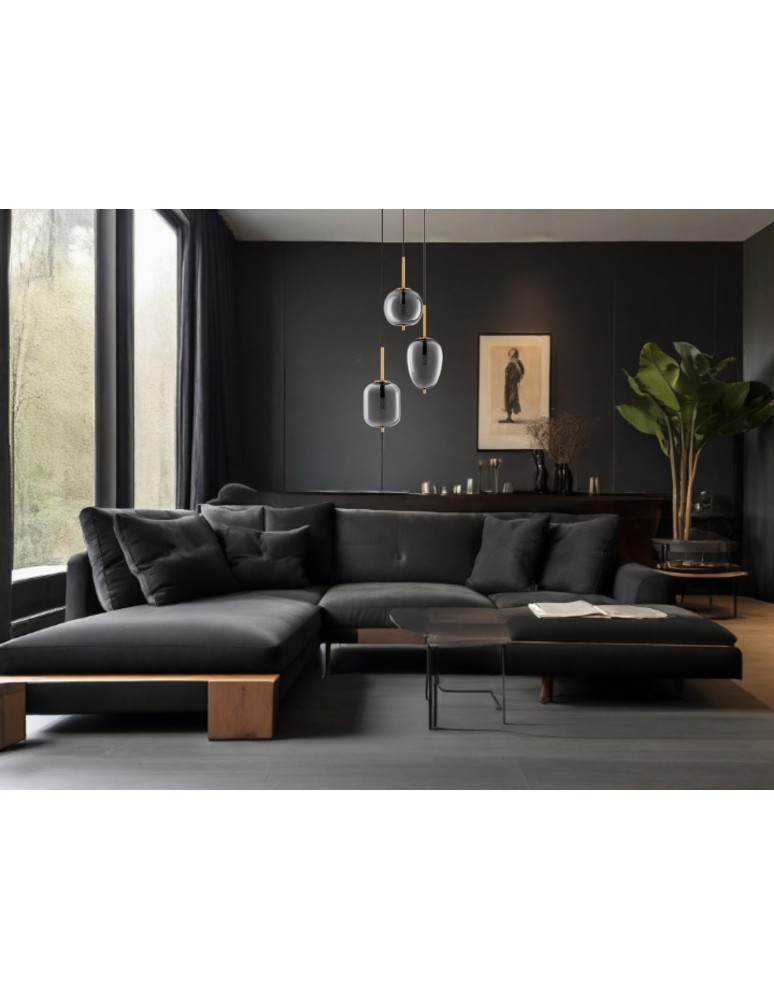 Lampy wiszące - Luces Exclusivas PILAR Wisząca Nowoczesna złoty i odcienie złota 3xE27 max 12W LE43668 - produkt kolory-swiatla.pl 3