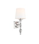 Hampton style wall lamps - CosmoLight Wall lamp AUSTIN W01118NI-WH Nickel - product 1