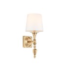 Hampton style wall lamps - CosmoLight Wall lamp AUSTIN W01125AU-WH Gold. - product 1