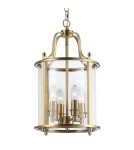 Hampton style pendant lamps - CosmoLight NEW YORK pendant lamp P04217BR Brass - product 1