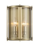 Hampton style wall lamps - CosmoLight NEW YORK wall lamp W02194BR Brass - product 1
