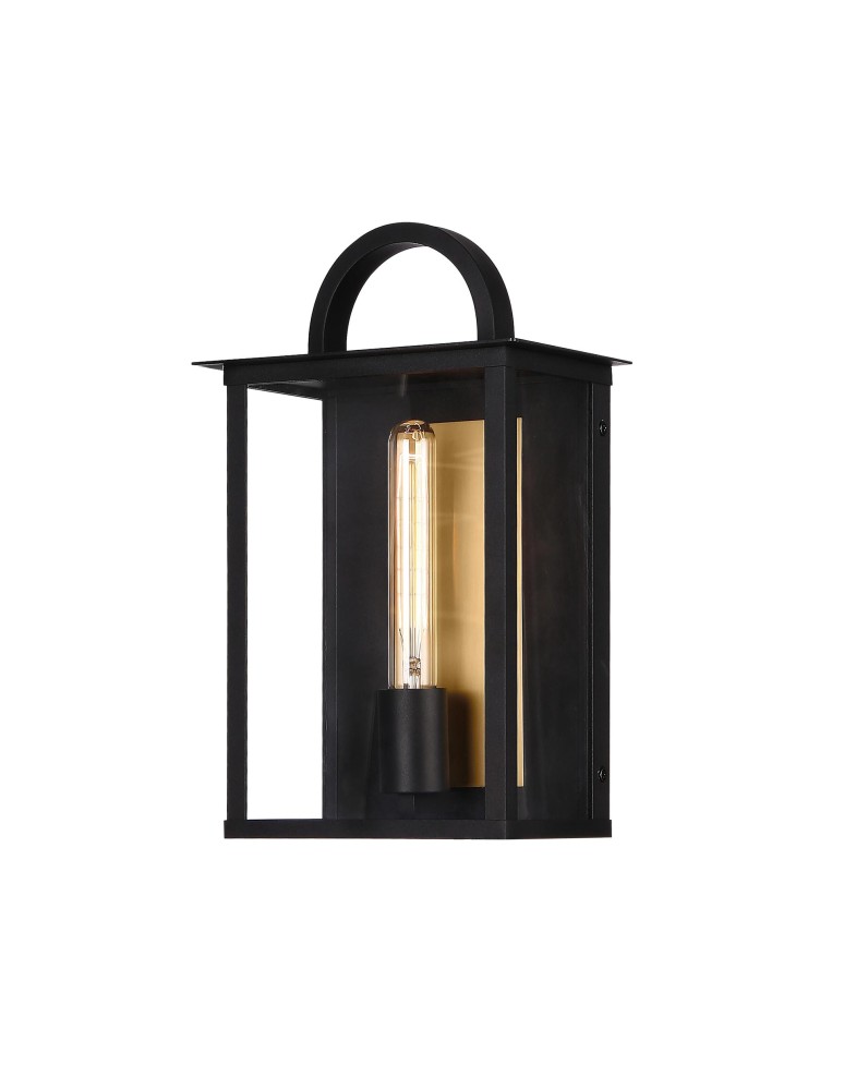 Outdoor wall lamps - CosmoLight Wall lamp MALIBU W01326BK Brass, Black - product kolory-swiatla.pl 1
