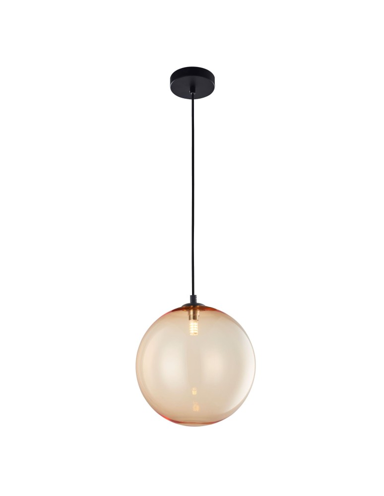 Pendant lamps spheres - CosmoLight HALE pendant lamp P01494BK Black - product kolory-swiatla.pl 1
