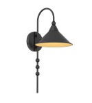 Retro wall lamps - CosmoLight Wall lamp ASHFORD W01531BK Black. - product 1