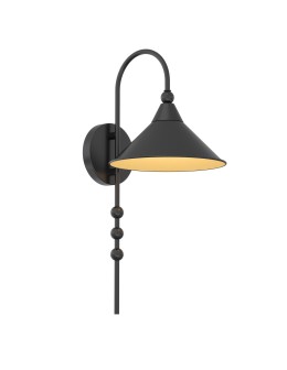 CosmoLight Wall lamp ASHFORD W01531BK Black.