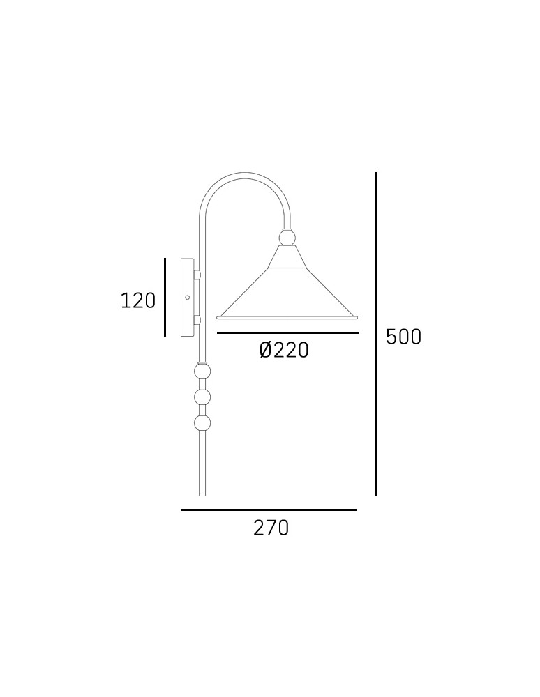 Retro wall lamps - CosmoLight Wall lamp ASHFORD W01531BK Black. - product kolory-swiatla.pl 2