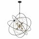 CosmoLight Lampa wisząca ROXBURY P08593AU Złoty, Czarny