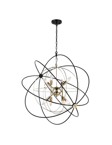 CosmoLight ROXBURY pendant lamp P08593AU Gold, Black