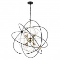 CosmoLight Lampa wisząca ROXBURY P08593AU Złoty, Czarny