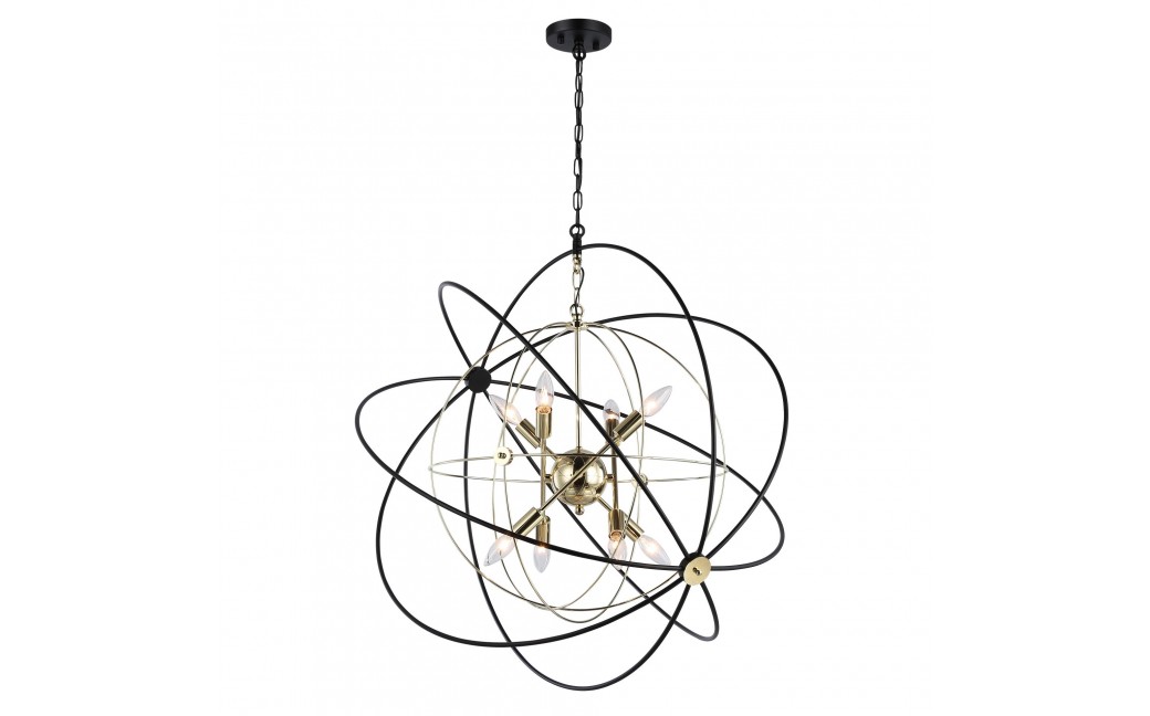 CosmoLight Lampa wisząca ROXBURY P08593AU Złoty, Czarny