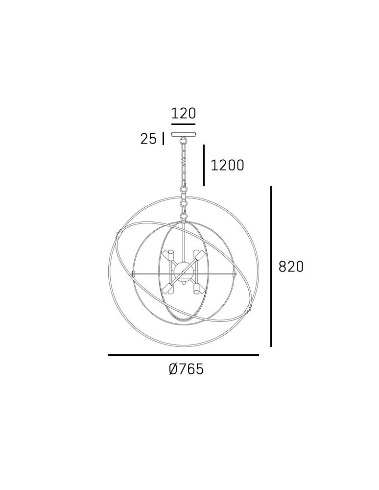 Geometric pendant lamps - CosmoLight ROXBURY pendant lamp P08593AU Gold, Black - product kolory-swiatla.pl 2