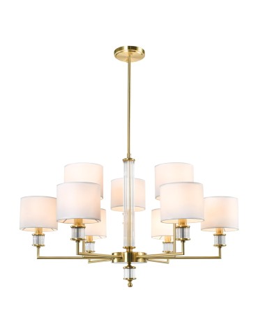 CosmoLight SUTTON pendant lamp P09685BR-WH Brass