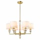 CosmoLight Lampa wisząca SUTTON P06692BR-WH Mosiądz