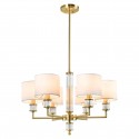 CosmoLight Lampa wisząca SUTTON P06692BR-WH Mosiądz