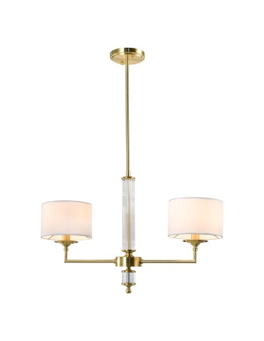 CosmoLight SUTTON pendant lamp P02838BR-WH Brass