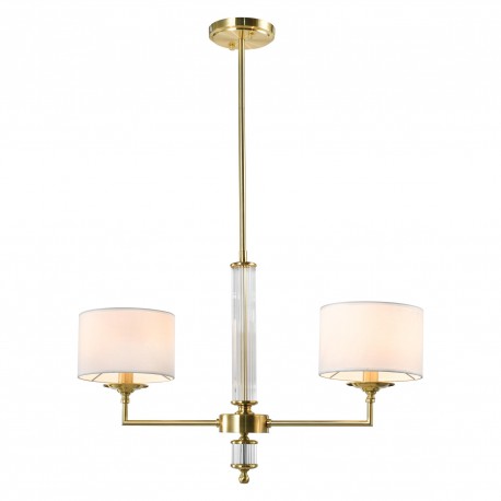CosmoLight Lampa wisząca SUTTON P02838BR-WH Mosiądz