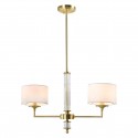 CosmoLight Lampa wisząca SUTTON P02838BR-WH Mosiądz
