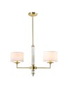 CosmoLight SUTTON pendant lamp P02838BR-WH Brass