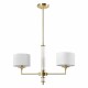 CosmoLight Lampa wisząca SUTTON P02838BR-WH Mosiądz