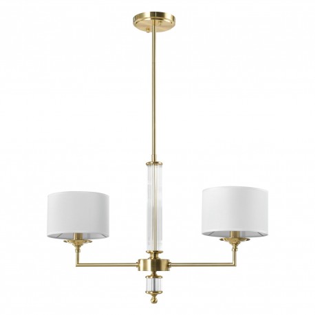 CosmoLight Lampa wisząca SUTTON P02838BR-WH Mosiądz