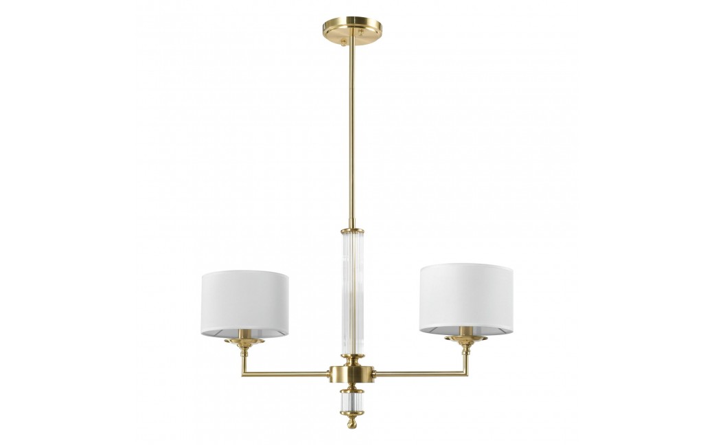 CosmoLight Lampa wisząca SUTTON P02838BR-WH Mosiądz