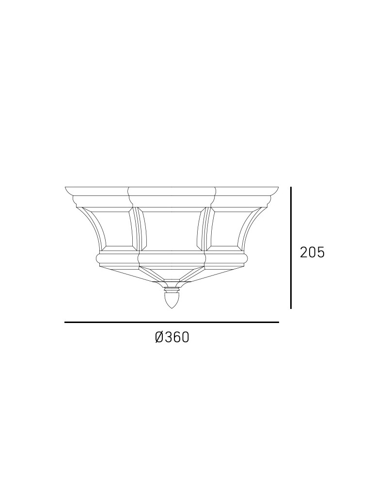 Outdoor ceiling lamps - CosmoLight Plafond WHITLEY C03002AU Gold. - product kolory-swiatla.pl 2