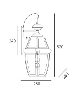 CosmoLight WHITLEY Wall lamp W02071AU Gold. - product 2