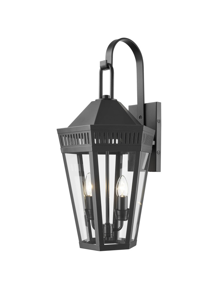 Outdoor wall lamps - CosmoLight FUNCHAL wall lamp W02101BK Black. - product kolory-swiatla.pl 1