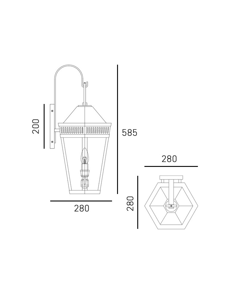 Outdoor wall lamps - CosmoLight FUNCHAL wall lamp W02101BK Black. - product kolory-swiatla.pl 3