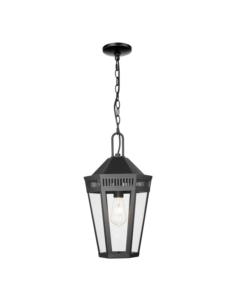 Outdoor pendant lamps - CosmoLight FUNCHAL pendant lamp P01156BK Black - product kolory-swiatla.pl 1