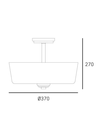 CosmoLight Plafon ASPEN C03262BK Czarny - produkt 2