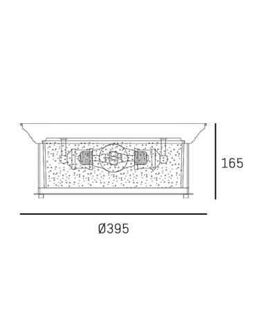 CosmoLight Plafon WARWICK C03330CH Srebrny - produkt 2